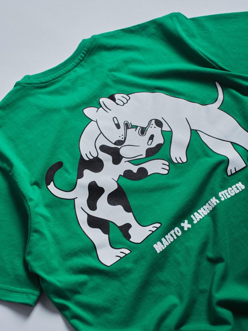 MANTO dogs t-shirt - green